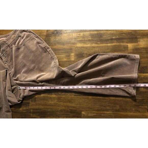 Pilcro Women’s 18W  40 x 27 Corduroy Pant Yaya Mid Rise Crop Flare Taupe Brown - Picture 15 of 16